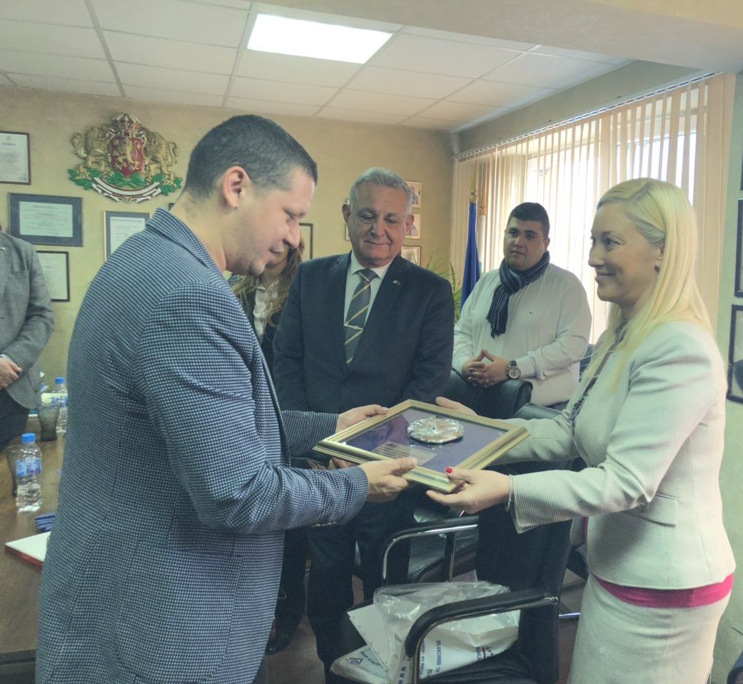 Илиан Тодоров бе удостоен с плакет на Федерацията на местните власти на Израел